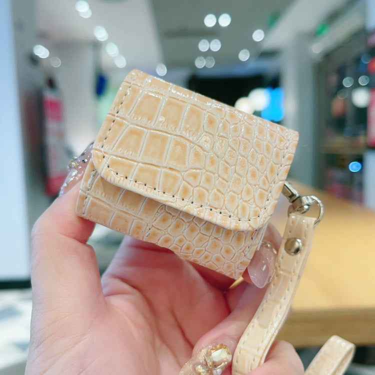 For AirPods 4 Crocodile Texture Earphones Protective Case
