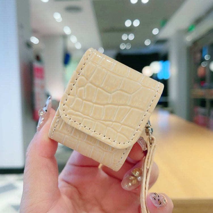 For AirPods 1 / 2 Crocodile Texture Earphones Protective Case