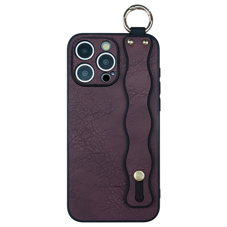 For iPhone 13 Pro Wavy Wristband Bracket TPU Phone Case