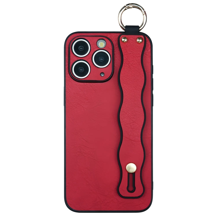 For iPhone 11 Pro Wavy Wristband Bracket TPU Phone Case