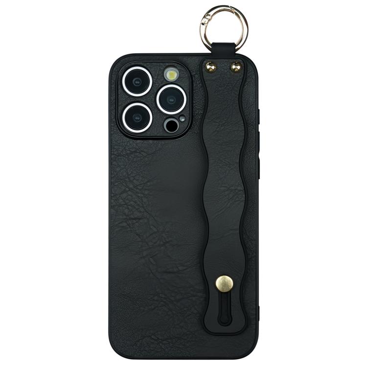 For iPhone 16 Pro Max Wavy Wristband Bracket TPU Phone Case
