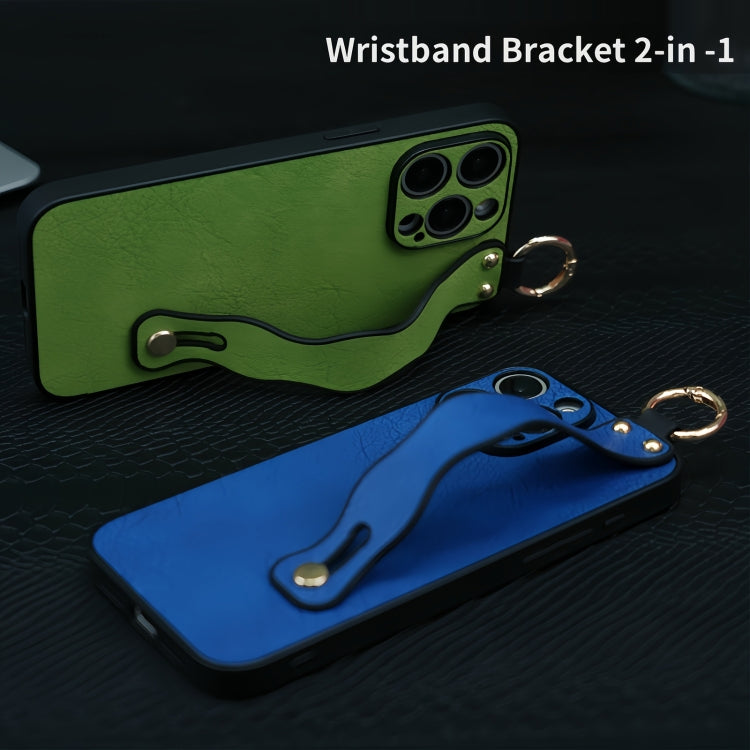 For iPhone 16 Pro Max Wavy Wristband Bracket TPU Phone Case