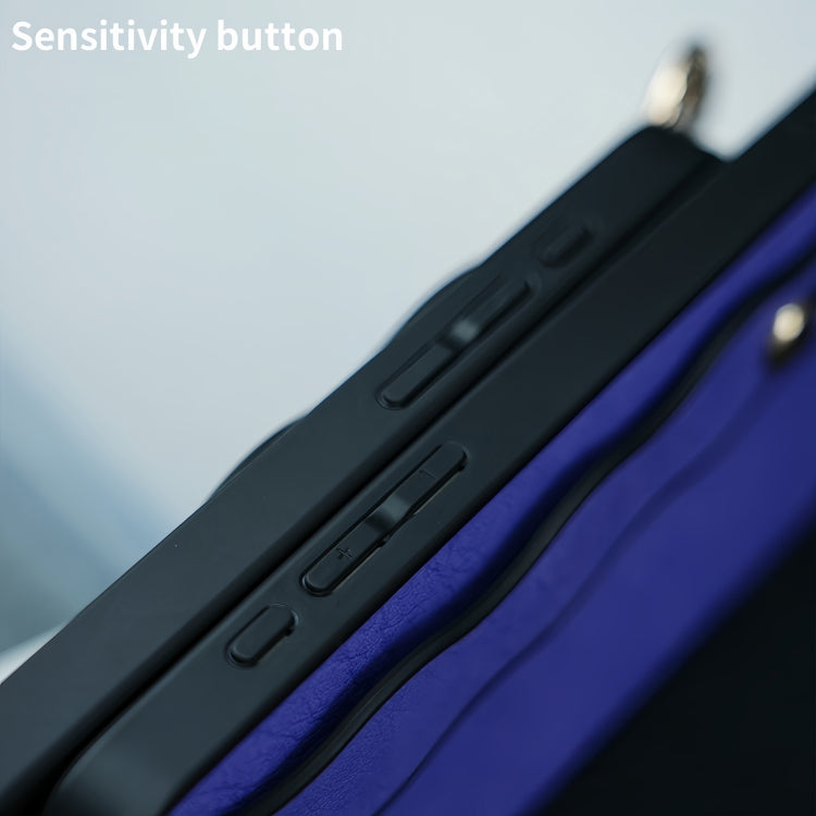 For iPhone 16 Pro Max Wavy Wristband Bracket TPU Phone Case