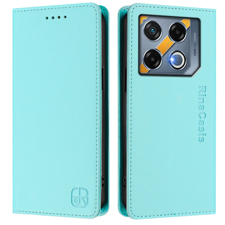 For Infinix GT 20 Pro 5G RC01 Dual-Folded Magnetic Suction RFID Leather Phone Case