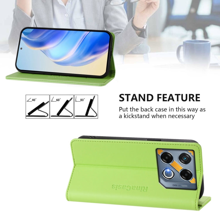 For Infinix GT 20 Pro 5G RC01 Dual-Folded Magnetic Suction RFID Leather Phone Case