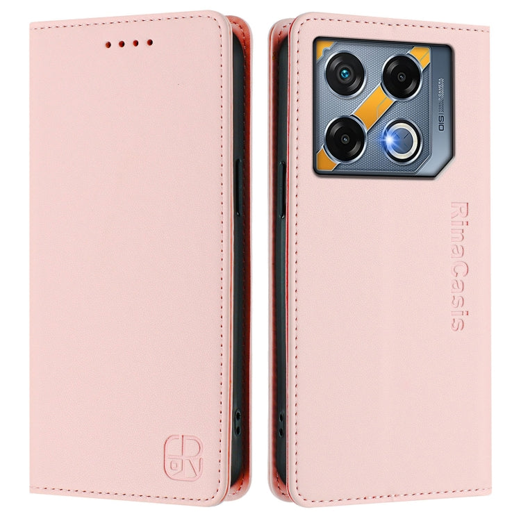 For Infinix GT 20 Pro 5G RC01 Dual-Folded Magnetic Suction RFID Leather Phone Case