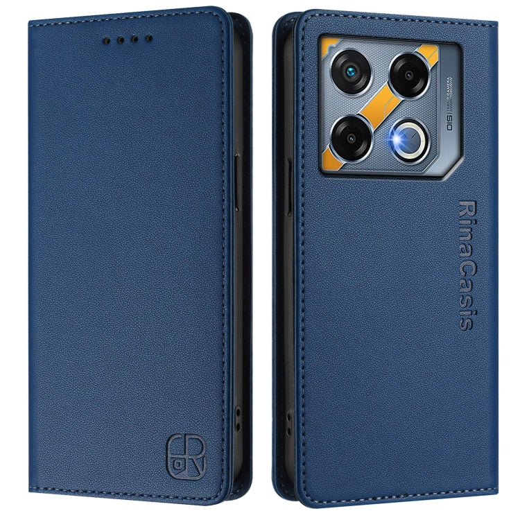 For Infinix GT 20 Pro 5G RC01 Dual-Folded Magnetic Suction RFID Leather Phone Case