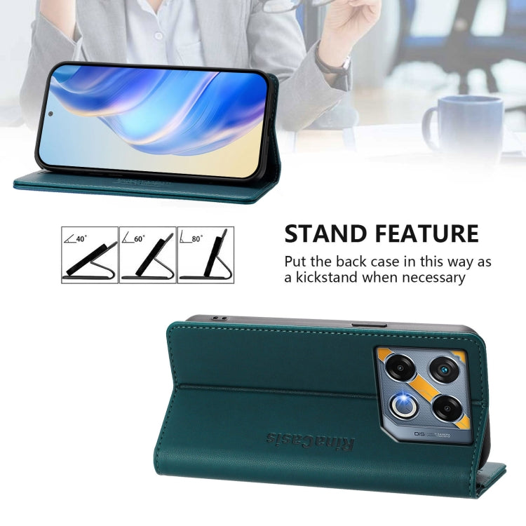 For Infinix GT 20 Pro 5G RC01 Dual-Folded Magnetic Suction RFID Leather Phone Case