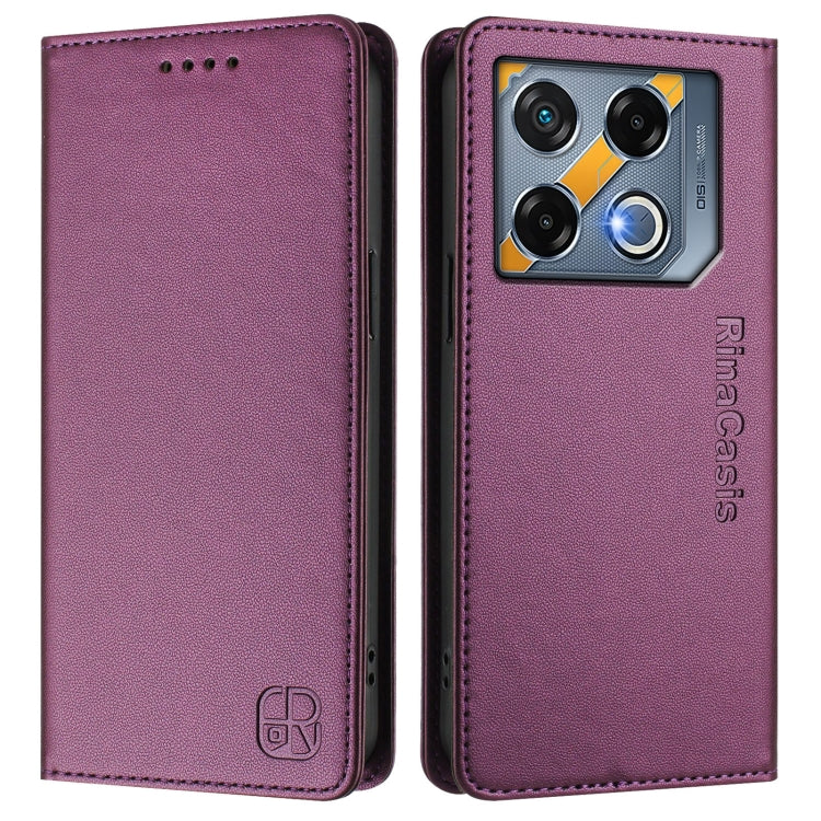 For Infinix GT 20 Pro 5G RC01 Dual-Folded Magnetic Suction RFID Leather Phone Case
