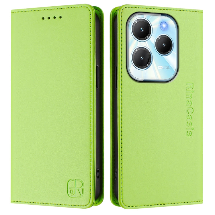 For Infinix Hot 40 4G / Hot 40 Play RC01 Dual-Folded Magnetic Suction RFID Leather Phone Case