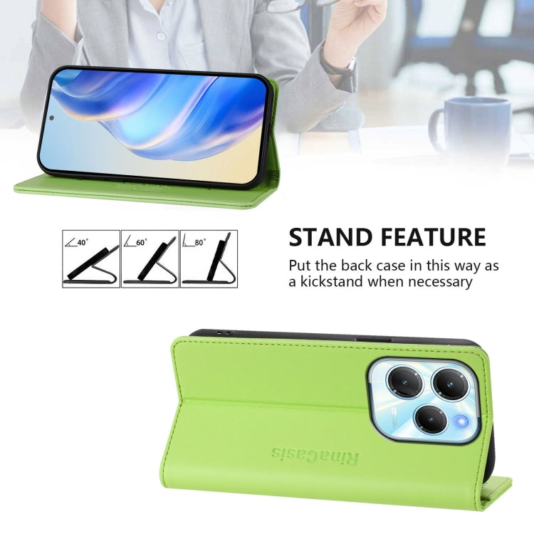 For Infinix Hot 40 4G / Hot 40 Play RC01 Dual-Folded Magnetic Suction RFID Leather Phone Case