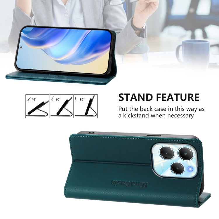 For Infinix Hot 40 4G / Hot 40 Play RC01 Dual-Folded Magnetic Suction RFID Leather Phone Case