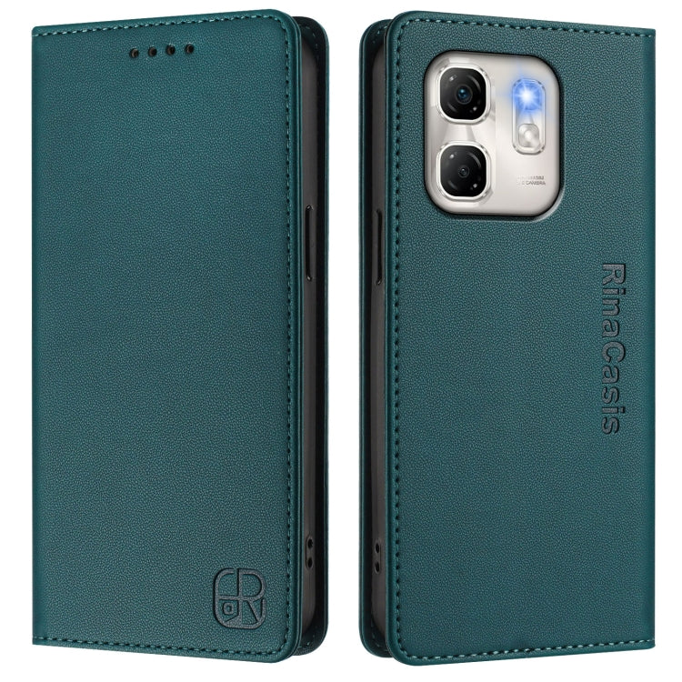 For Infinix Hot 50i 5G / Smart 9 4G RC01 Dual-Folded Magnetic Suction RFID Leather Phone Case