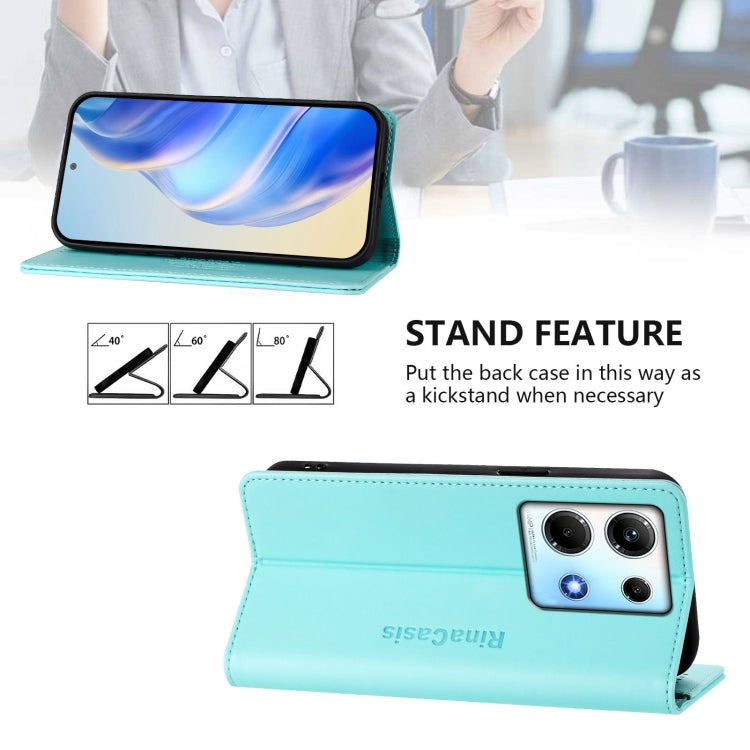 For Infinix Note 30 4G / 5G RC01 Dual-Folded Magnetic Suction RFID Leather Phone Case