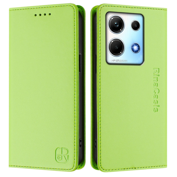 For Infinix Note 30 4G / 5G RC01 Dual-Folded Magnetic Suction RFID Leather Phone Case