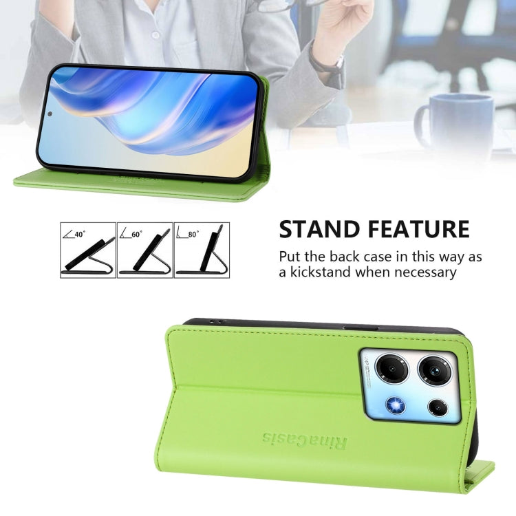 For Infinix Note 30 4G / 5G RC01 Dual-Folded Magnetic Suction RFID Leather Phone Case