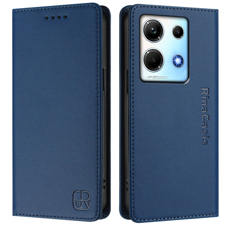 For Infinix Note 30 4G / 5G RC01 Dual-Folded Magnetic Suction RFID Leather Phone Case