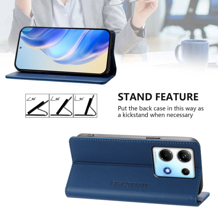 For Infinix Note 30 4G / 5G RC01 Dual-Folded Magnetic Suction RFID Leather Phone Case
