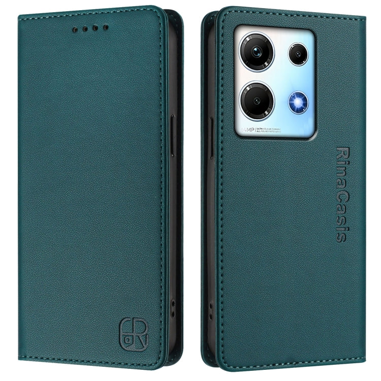For Infinix Note 30 4G / 5G RC01 Dual-Folded Magnetic Suction RFID Leather Phone Case