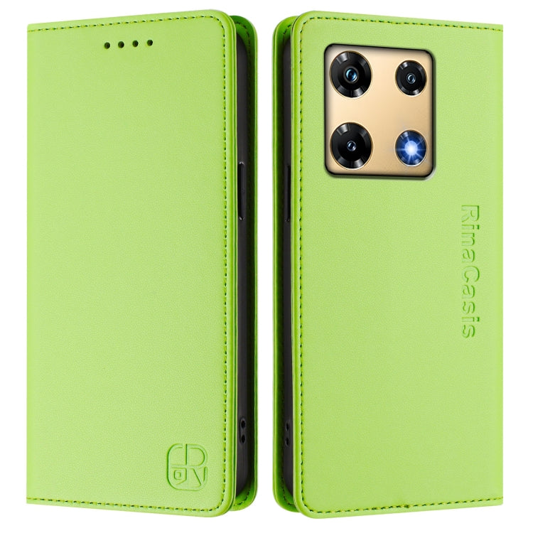 For Infinix Note 30 Pro 4G RC01 Dual-Folded Magnetic Suction RFID Leather Phone Case