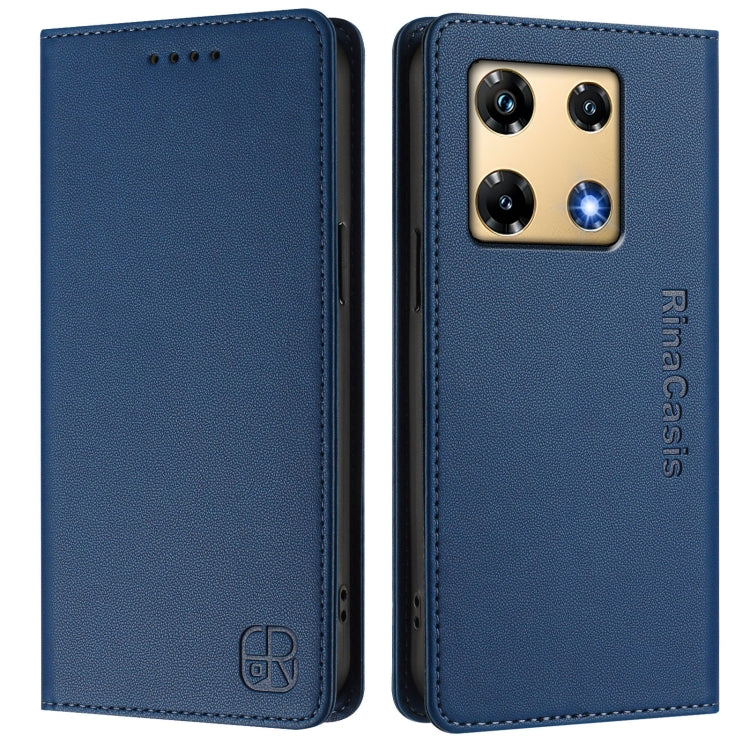 For Infinix Note 30 Pro 4G RC01 Dual-Folded Magnetic Suction RFID Leather Phone Case