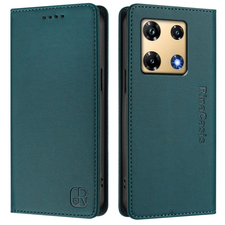 For Infinix Note 30 Pro 4G RC01 Dual-Folded Magnetic Suction RFID Leather Phone Case