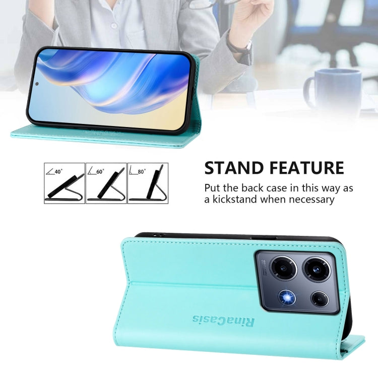 For Infinix Note 30 VIP RC01 Dual-Folded Magnetic Suction RFID Leather Phone Case