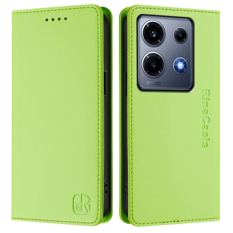 For Infinix Note 30 VIP RC01 Dual-Folded Magnetic Suction RFID Leather Phone Case