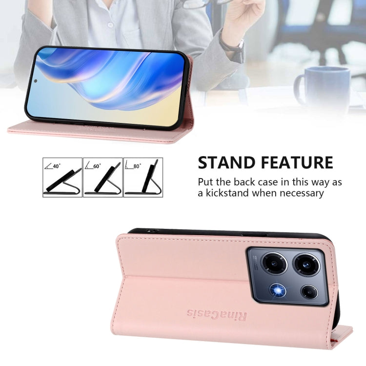 For Infinix Note 30 VIP RC01 Dual-Folded Magnetic Suction RFID Leather Phone Case