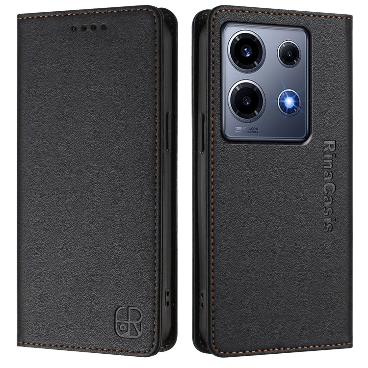 For Infinix Note 30 VIP RC01 Dual-Folded Magnetic Suction RFID Leather Phone Case