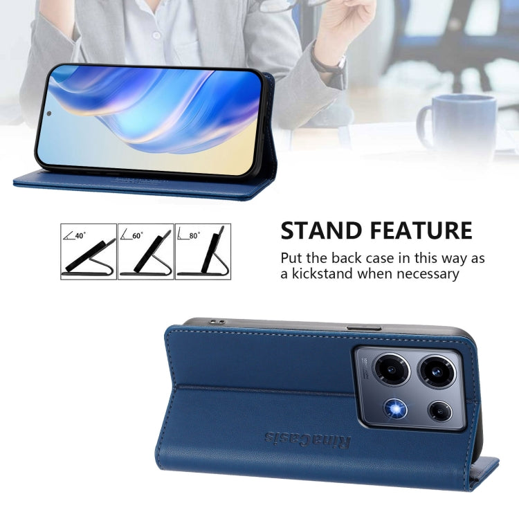 For Infinix Note 30 VIP RC01 Dual-Folded Magnetic Suction RFID Leather Phone Case
