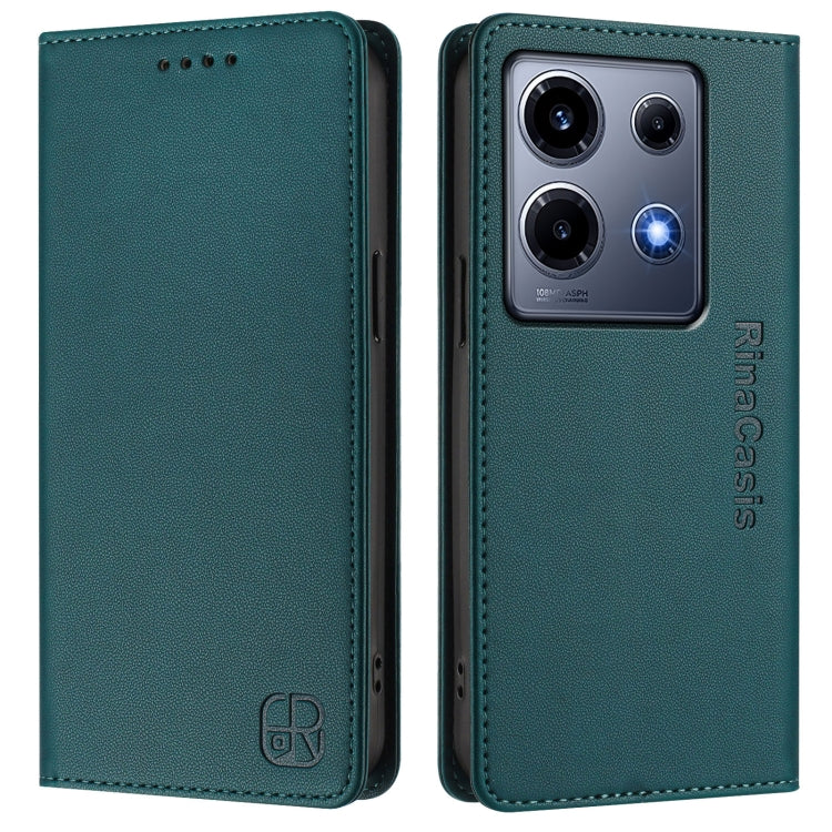 For Infinix Note 30 VIP RC01 Dual-Folded Magnetic Suction RFID Leather Phone Case
