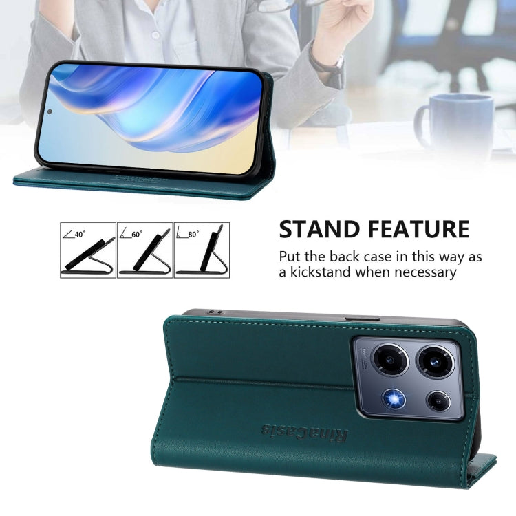 For Infinix Note 30 VIP RC01 Dual-Folded Magnetic Suction RFID Leather Phone Case