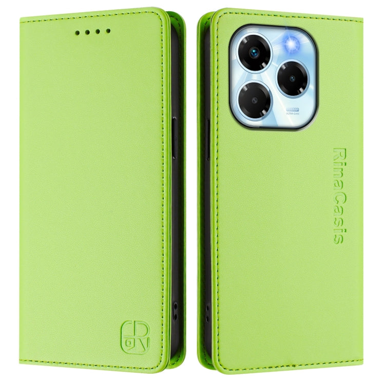 For Infinix Note 40X 5G RC01 Dual-Folded Magnetic Suction RFID Leather Phone Case