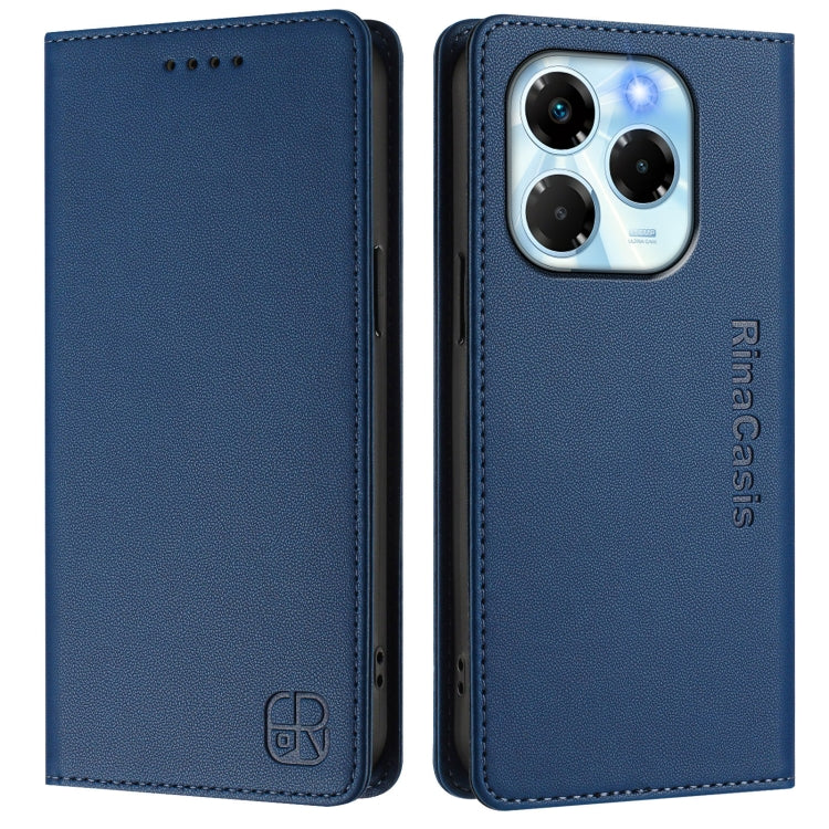 For Infinix Note 40X 5G RC01 Dual-Folded Magnetic Suction RFID Leather Phone Case
