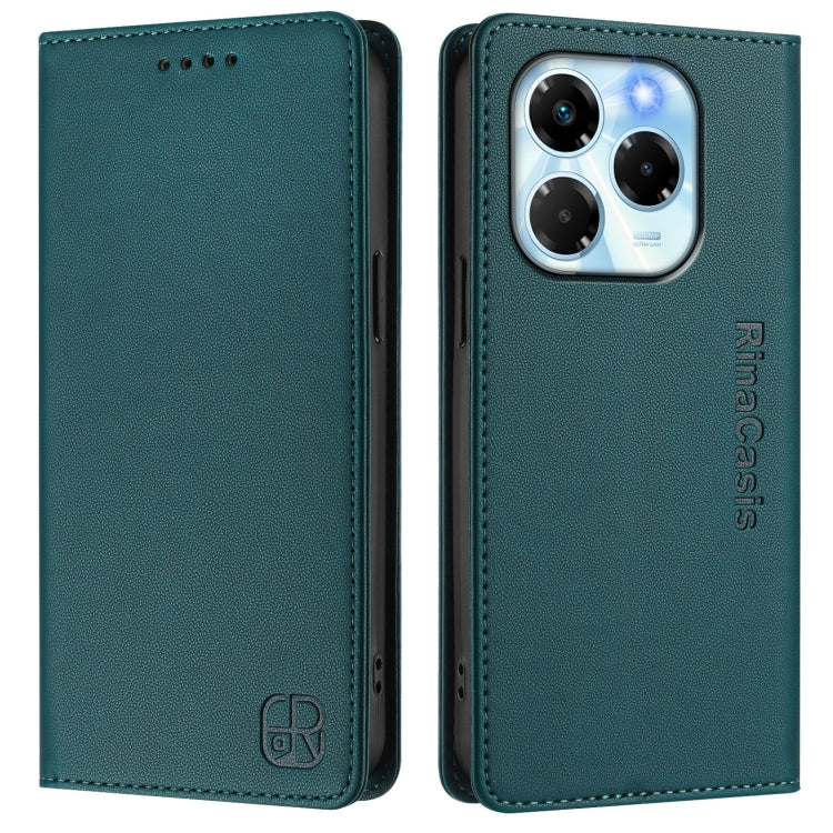 For Infinix Note 40X 5G RC01 Dual-Folded Magnetic Suction RFID Leather Phone Case