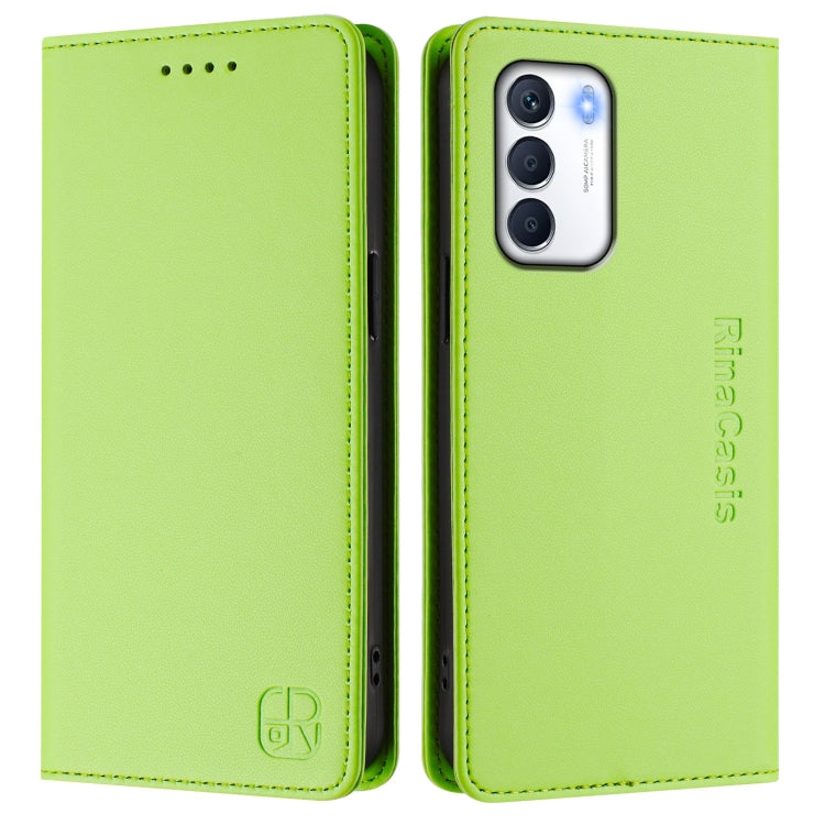 For Infinix Zero 5G 2023 RC01 Dual-Folded Magnetic Suction RFID Leather Phone Case
