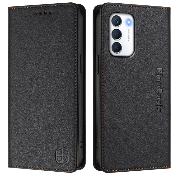 For Infinix Zero 5G 2023 RC01 Dual-Folded Magnetic Suction RFID Leather Phone Case