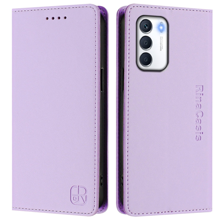 For Infinix Zero 5G 2023 RC01 Dual-Folded Magnetic Suction RFID Leather Phone Case