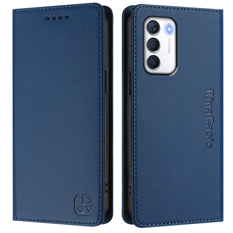 For Infinix Zero 5G 2023 RC01 Dual-Folded Magnetic Suction RFID Leather Phone Case