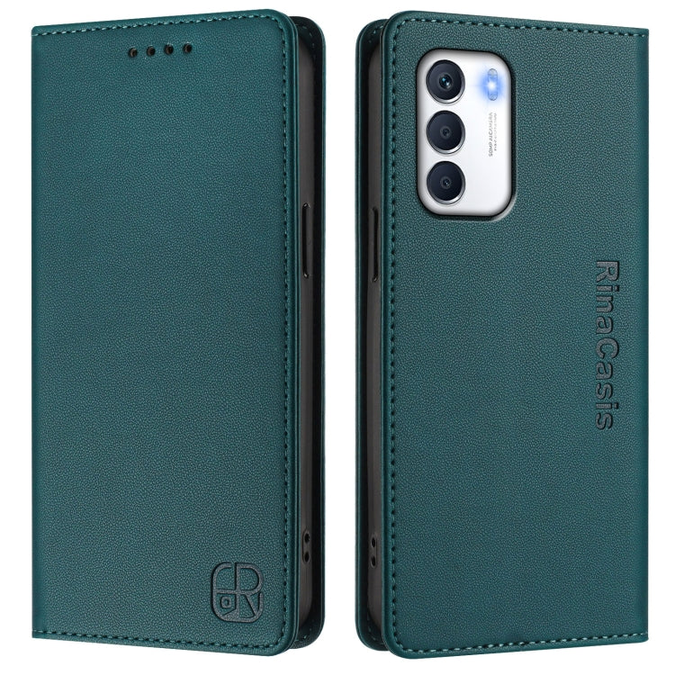 For Infinix Zero 5G 2023 RC01 Dual-Folded Magnetic Suction RFID Leather Phone Case