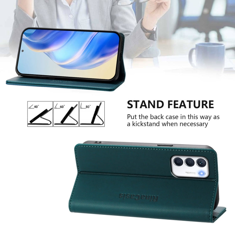 For Infinix Zero 5G 2023 RC01 Dual-Folded Magnetic Suction RFID Leather Phone Case