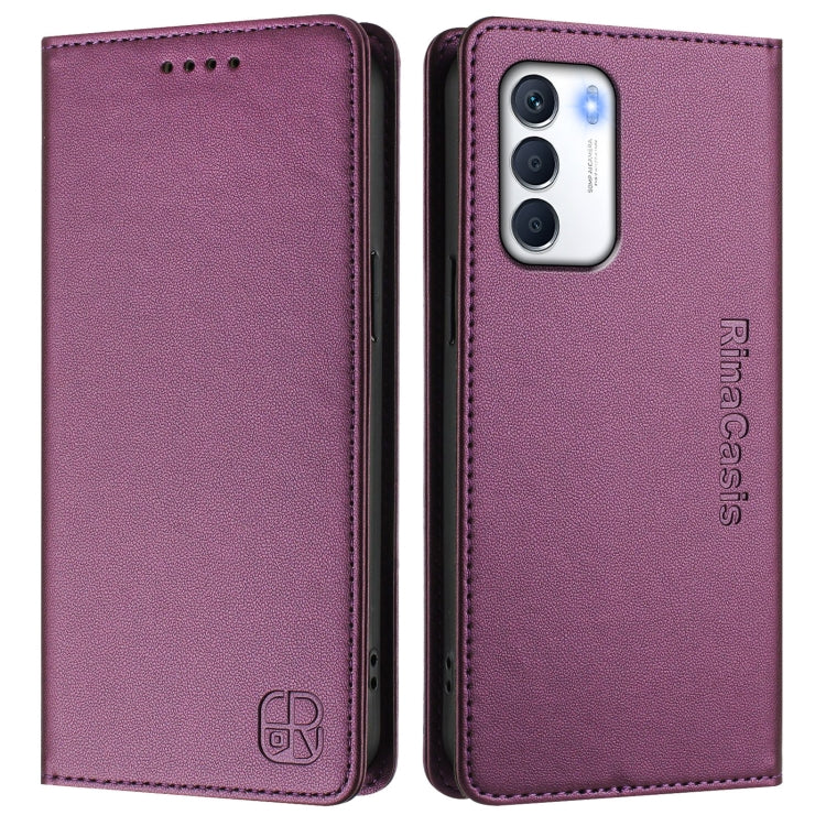 For Infinix Zero 5G 2023 RC01 Dual-Folded Magnetic Suction RFID Leather Phone Case