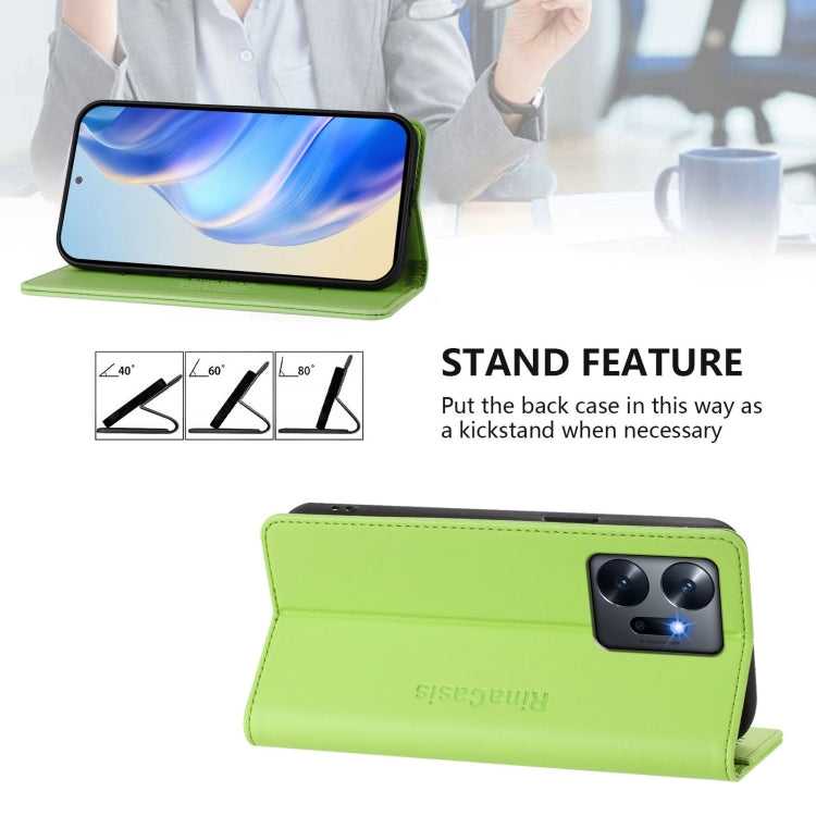 For Infinix Zero 20 RC01 Dual-Folded Magnetic Suction RFID Leather Phone Case