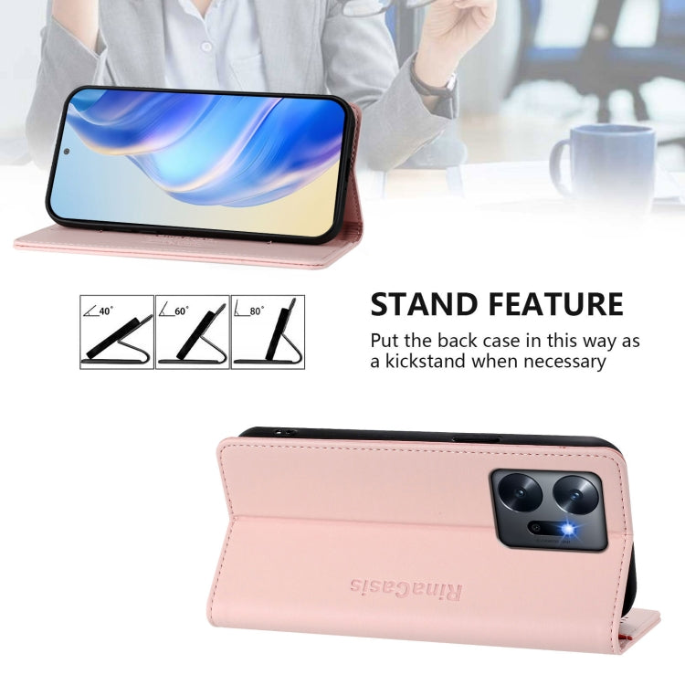 For Infinix Zero 20 RC01 Dual-Folded Magnetic Suction RFID Leather Phone Case