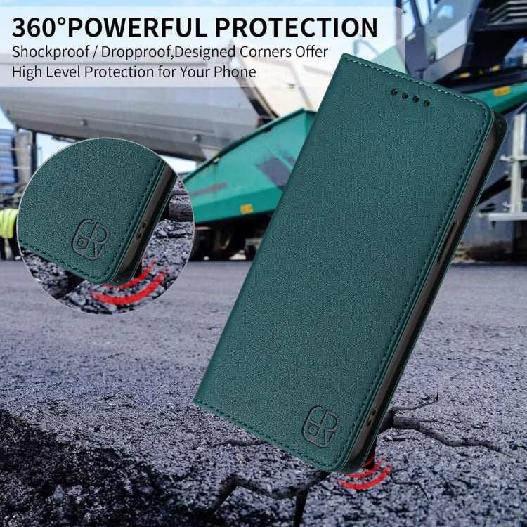For Infinix Zero 20 RC01 Dual-Folded Magnetic Suction RFID Leather Phone Case