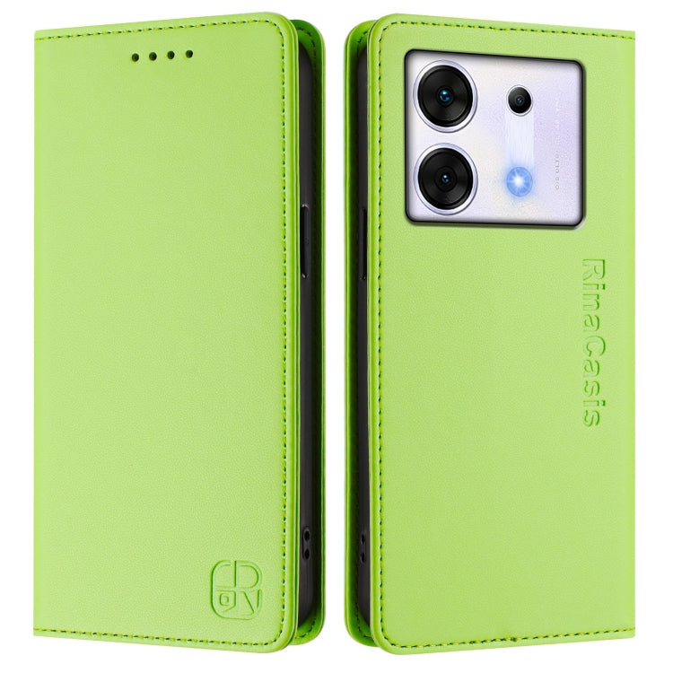 For Infinix Zero 30 5G RC01 Dual-Folded Magnetic Suction RFID Leather Phone Case