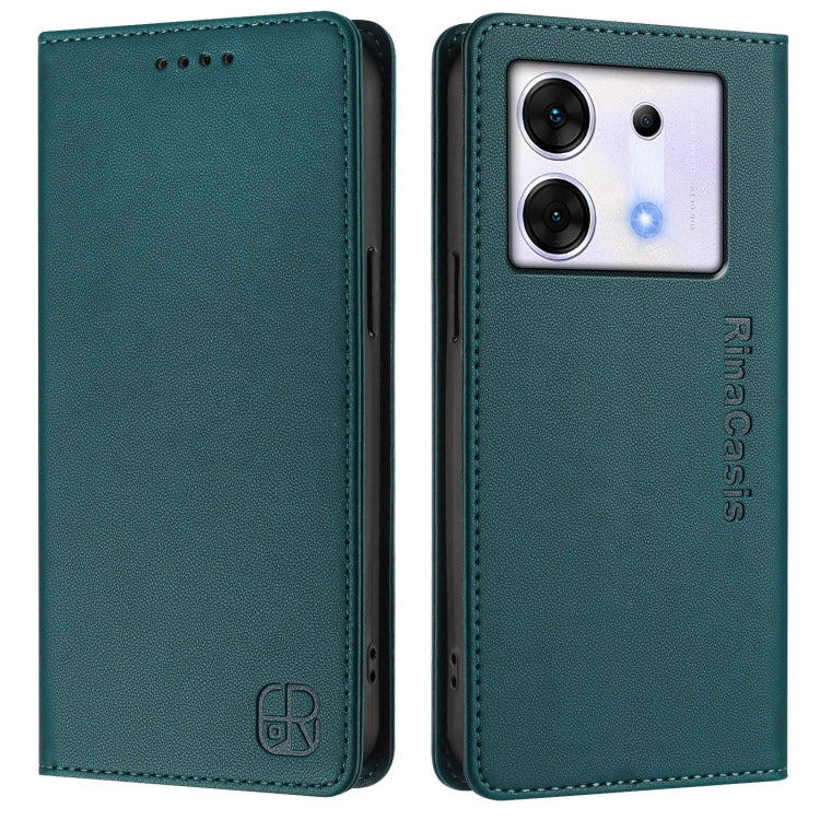 For Infinix Zero 30 5G RC01 Dual-Folded Magnetic Suction RFID Leather Phone Case