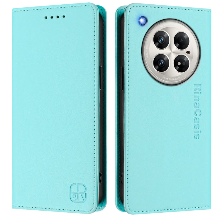 For Infinix Zero 40 4G / 5G RC01 Dual-Folded Magnetic Suction RFID Leather Phone Case