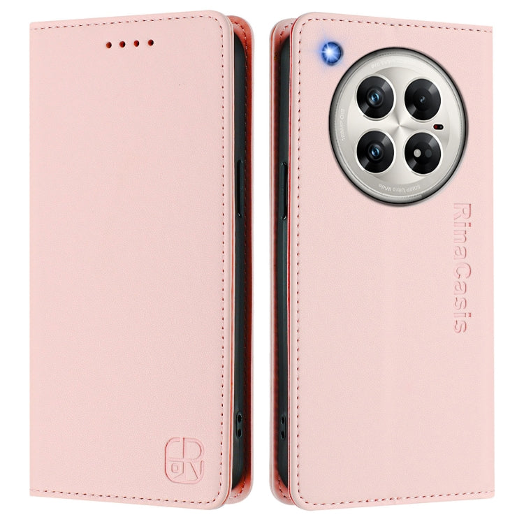 For Infinix Zero 40 4G / 5G RC01 Dual-Folded Magnetic Suction RFID Leather Phone Case
